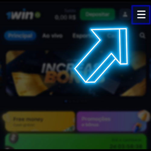 Encontre a seção de código promocional