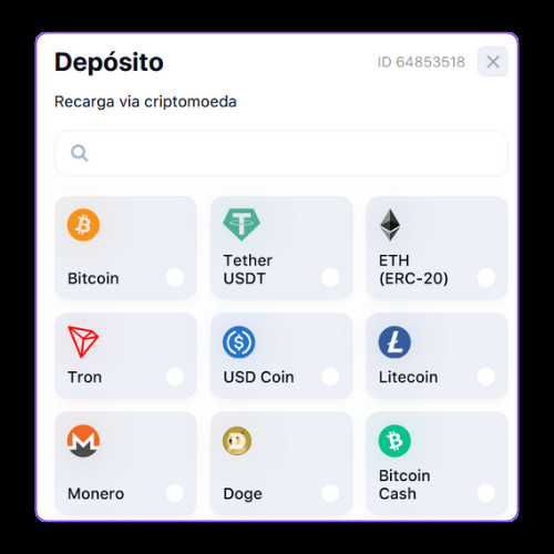Fazer um depósito em sua conta
