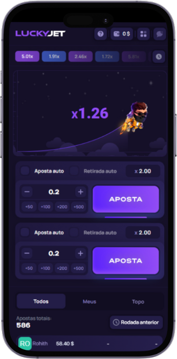 Jogo móvel lucky jet